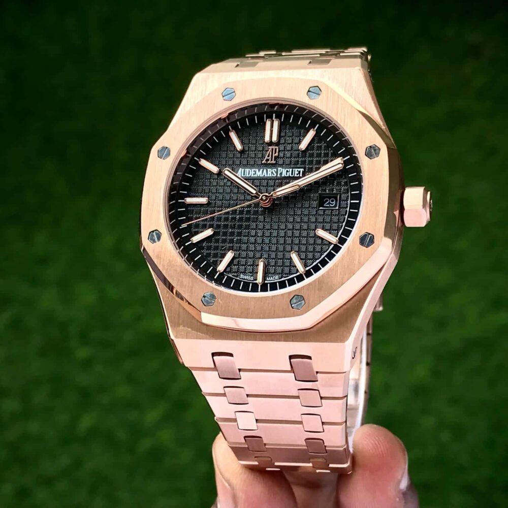 Royal Oak Automatic Rosegold Black Dial Premium - Image 4