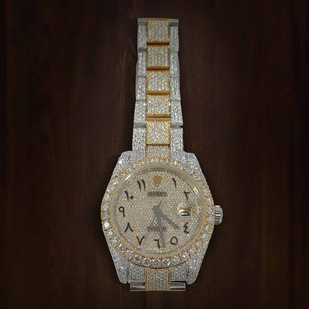 JUST DATE ARABIC DIAL OYESTER BEND VVS MOISSANITE - Image 3