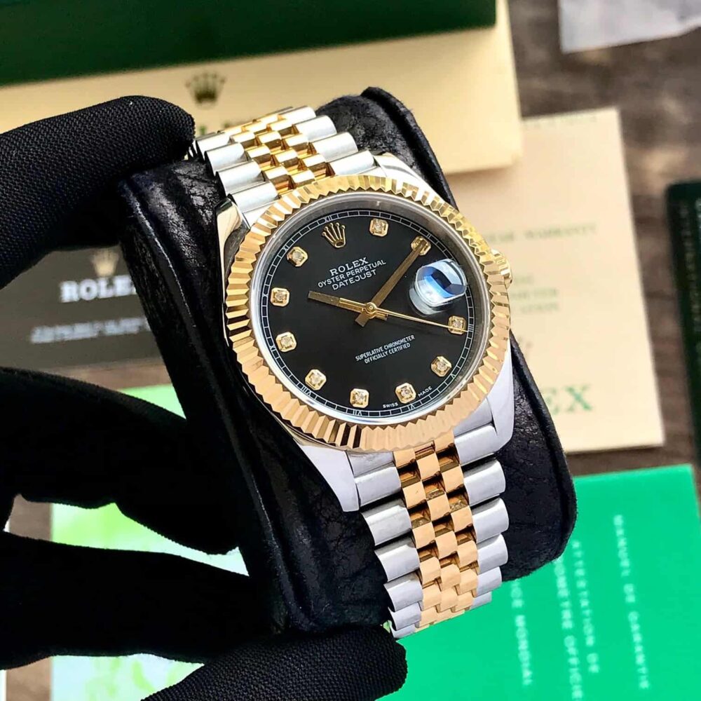 Datejust 41mm Rhodium Dial 126337 BLACK FACE Two-Tone JUBLIE