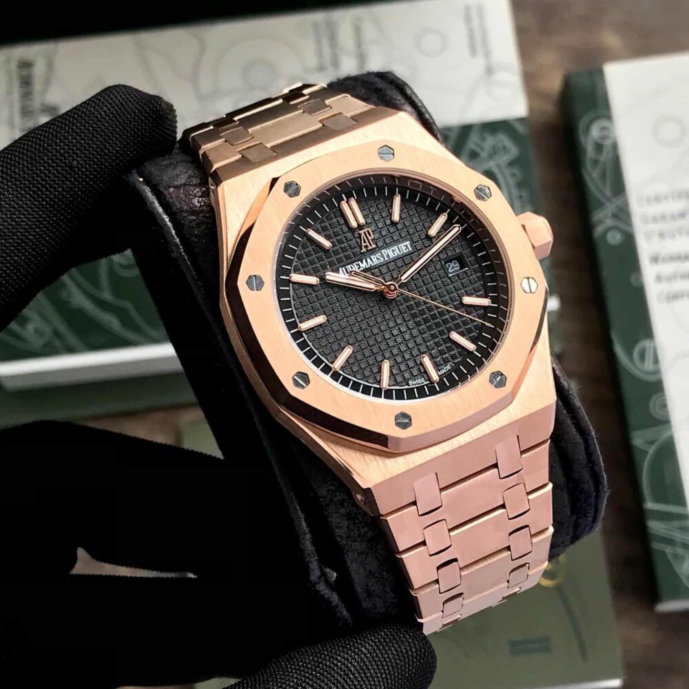 Royal Oak Automatic Rosegold Black Dial Premium - Image 5