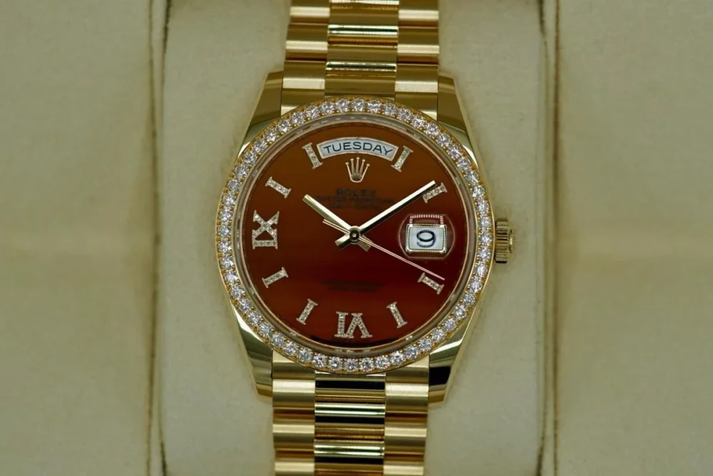 Day-Date 36 mm Carnelian Dial 128348RBR - Image 3