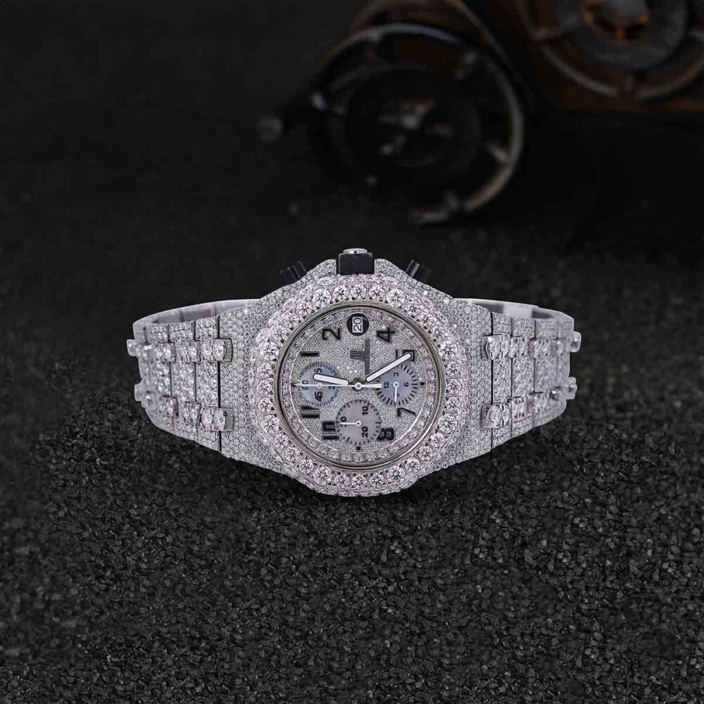 ROYAL ORK JUMBO WHITE REGULAR FACE VVS MOISSANITE - Image 3