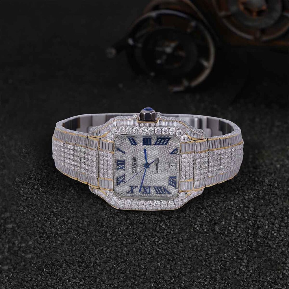 SANTOS COLLET BEND ROMAN VVS MOISSANITE - Image 3