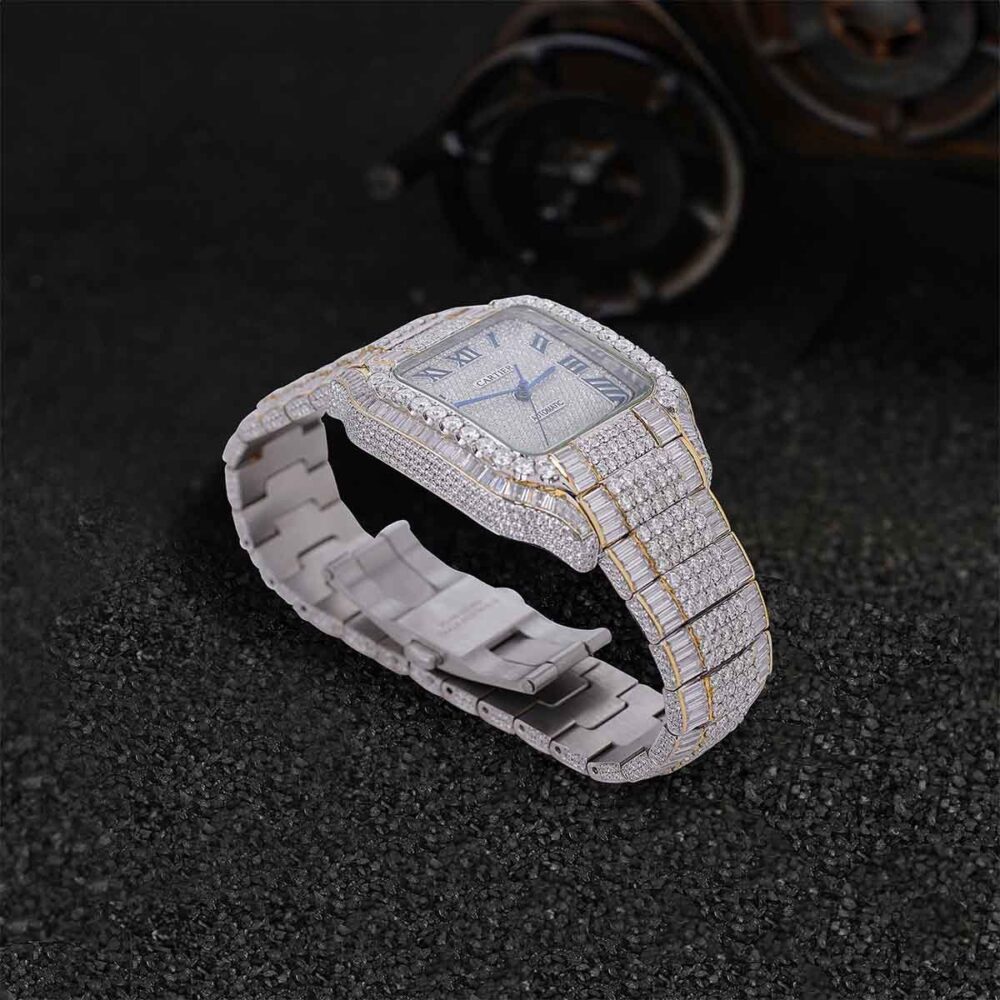 SANTOS COLLET BEND ROMAN VVS MOISSANITE - Image 2