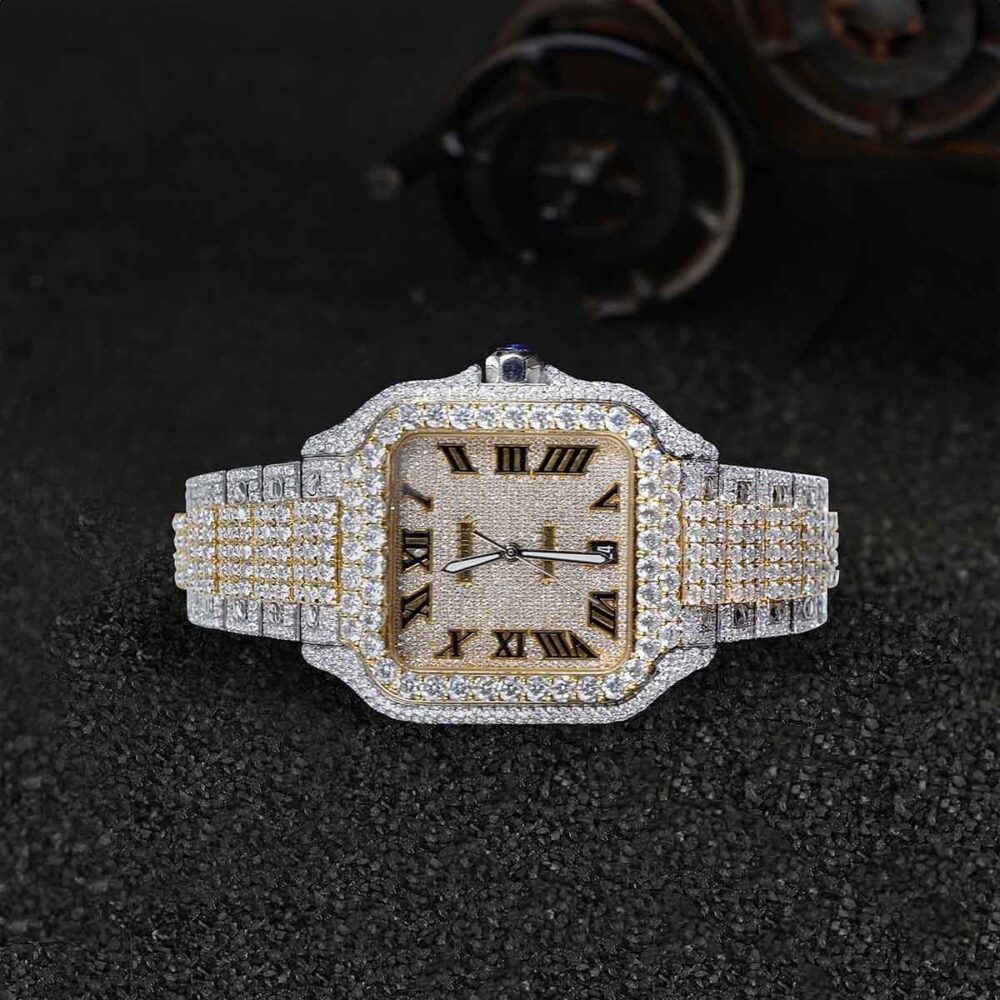 SANTOS COLLET BEND ROMAN VVS MOISSANITE - Image 3