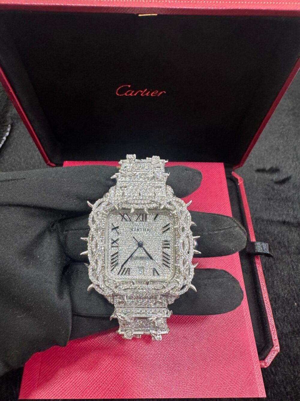 THRONE JESUS SANTOS WHITE VVS MOISSANITE