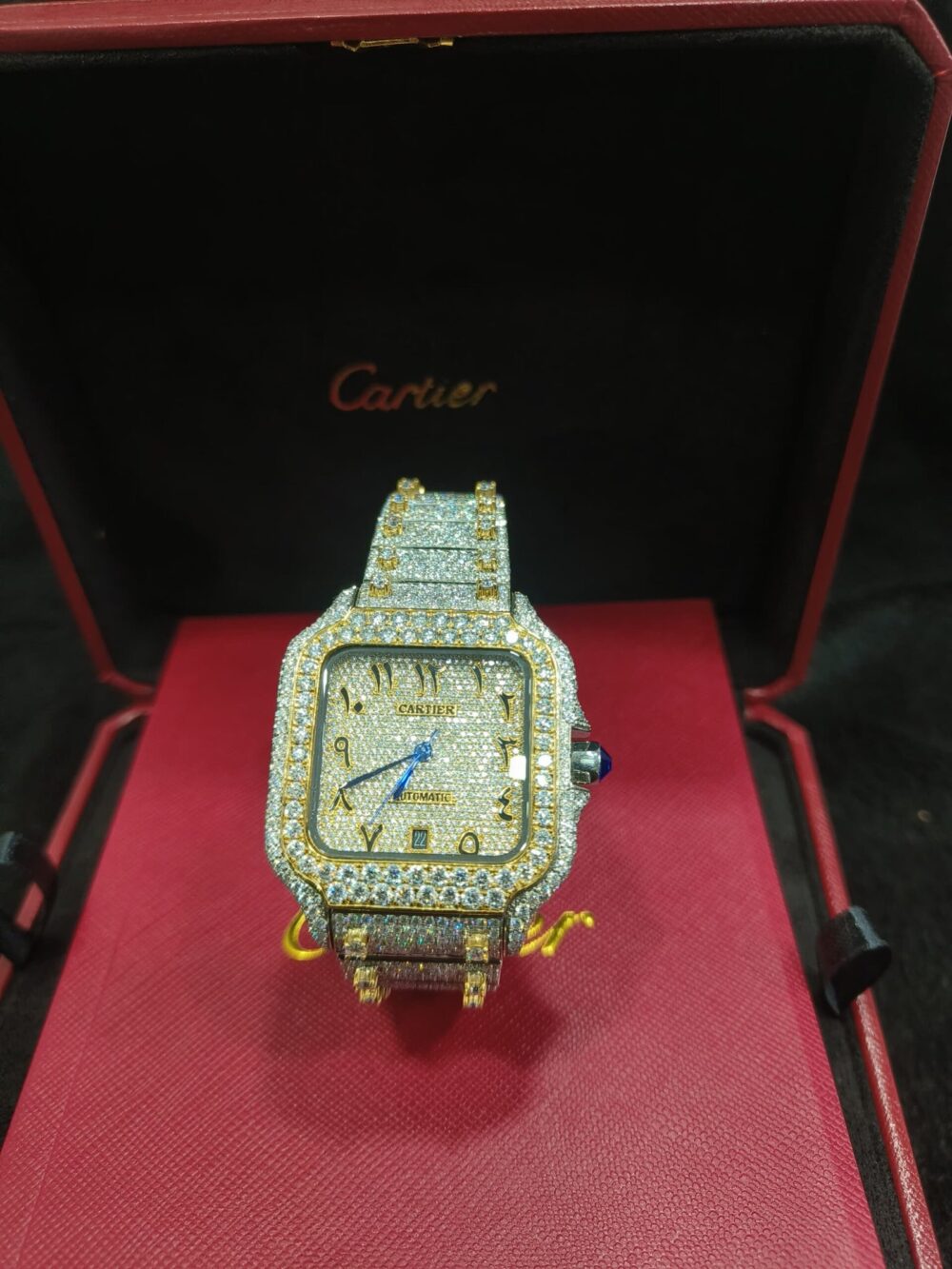 SANTOS ARABIC DIAL ROSE GOLD VVS MOISSANITE - Image 2