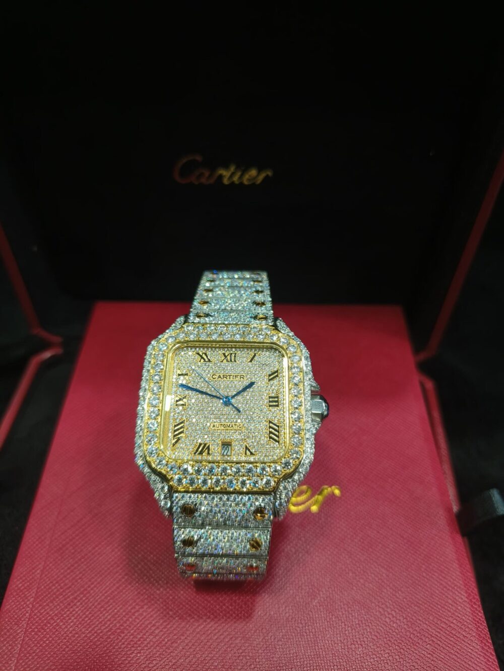SANTOS ROMAN DIAL TWO TONE VVS MOISSANITE - Image 2