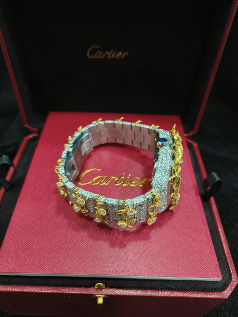 THRONE JESUS YELLOW GOLD ROMAN DIAL VVS MOISSANITE - Image 5