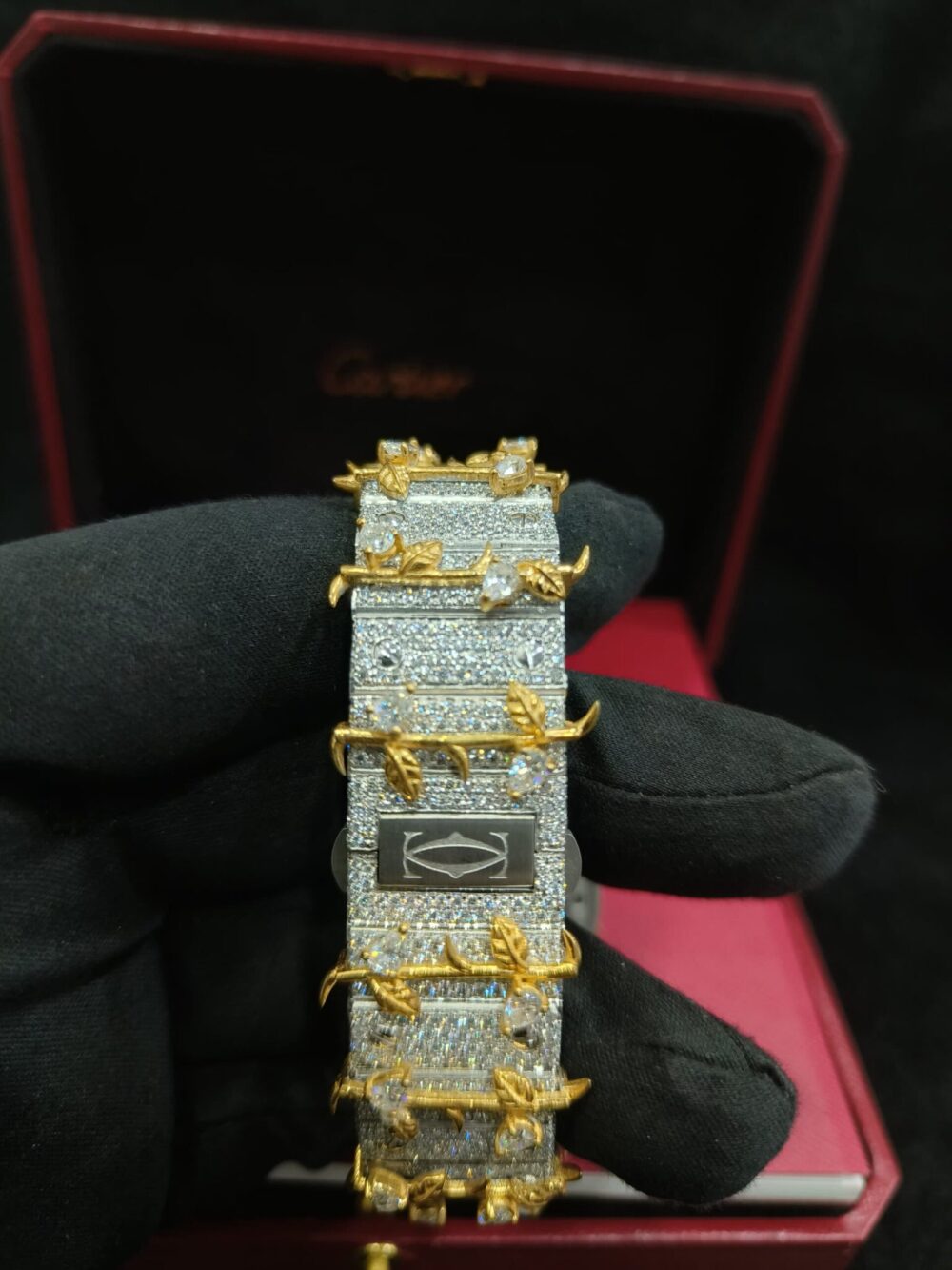 THRONE JESUS YELLOW GOLD ROMAN DIAL VVS MOISSANITE - Image 2