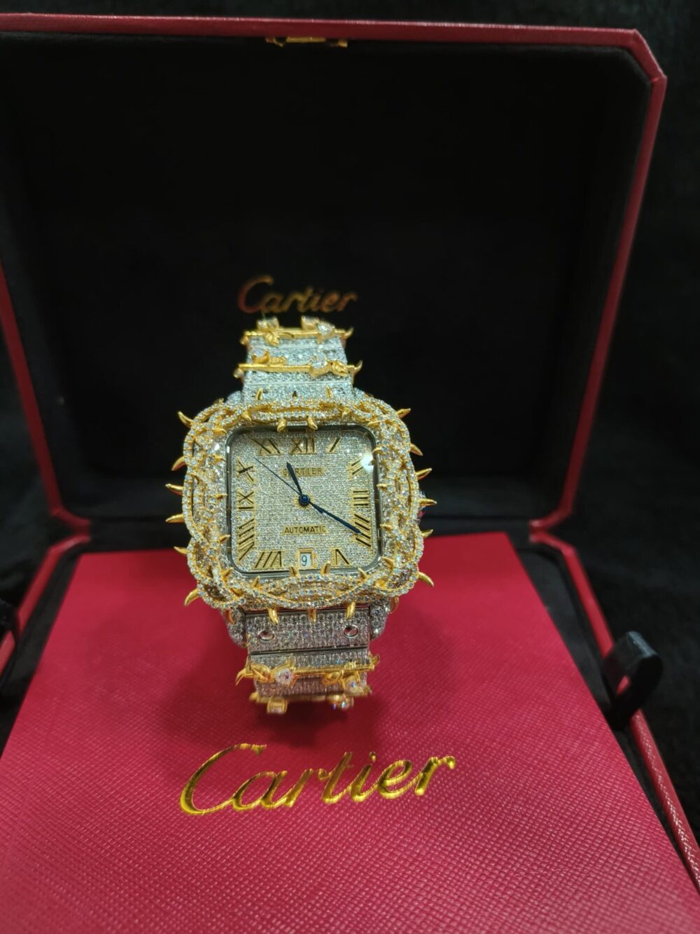 THRONE JESUS YELLOW GOLD ROMAN DIAL VVS MOISSANITE - Image 4