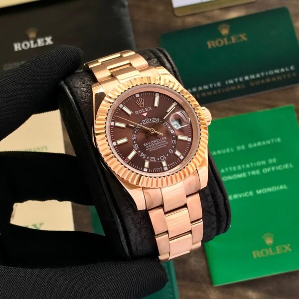 Sky Dweller 44mm Regular Dial 136337 Rose Face Full Rose Oyster