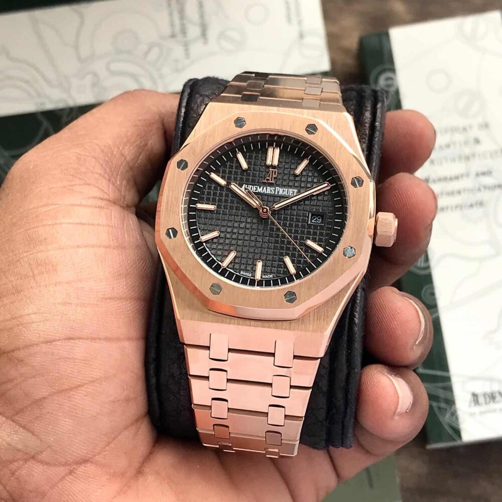 Royal Oak Automatic Rosegold Black Dial Premium - Image 6