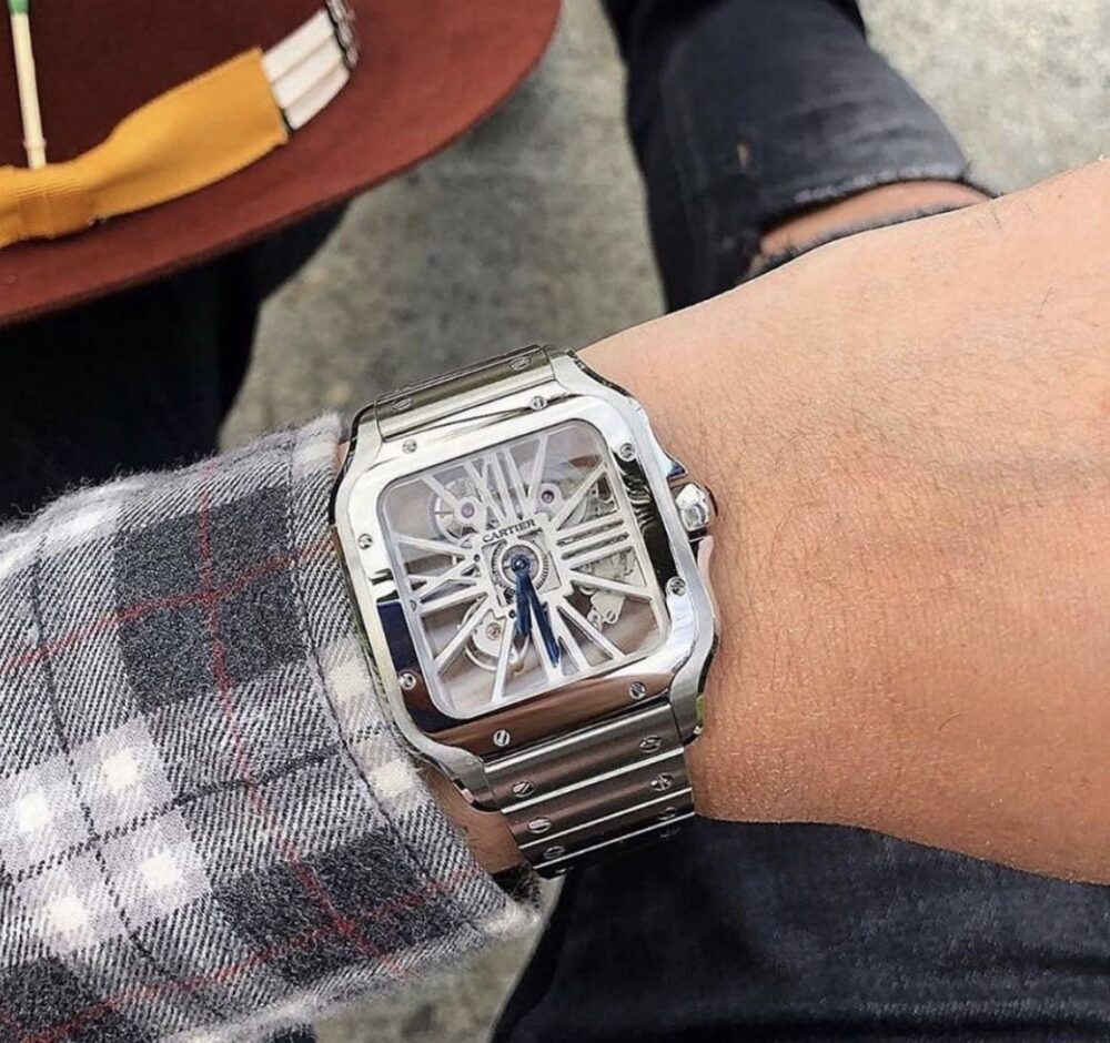 Skeleton Stainlees Steel Automatic Mens Watch - Image 5