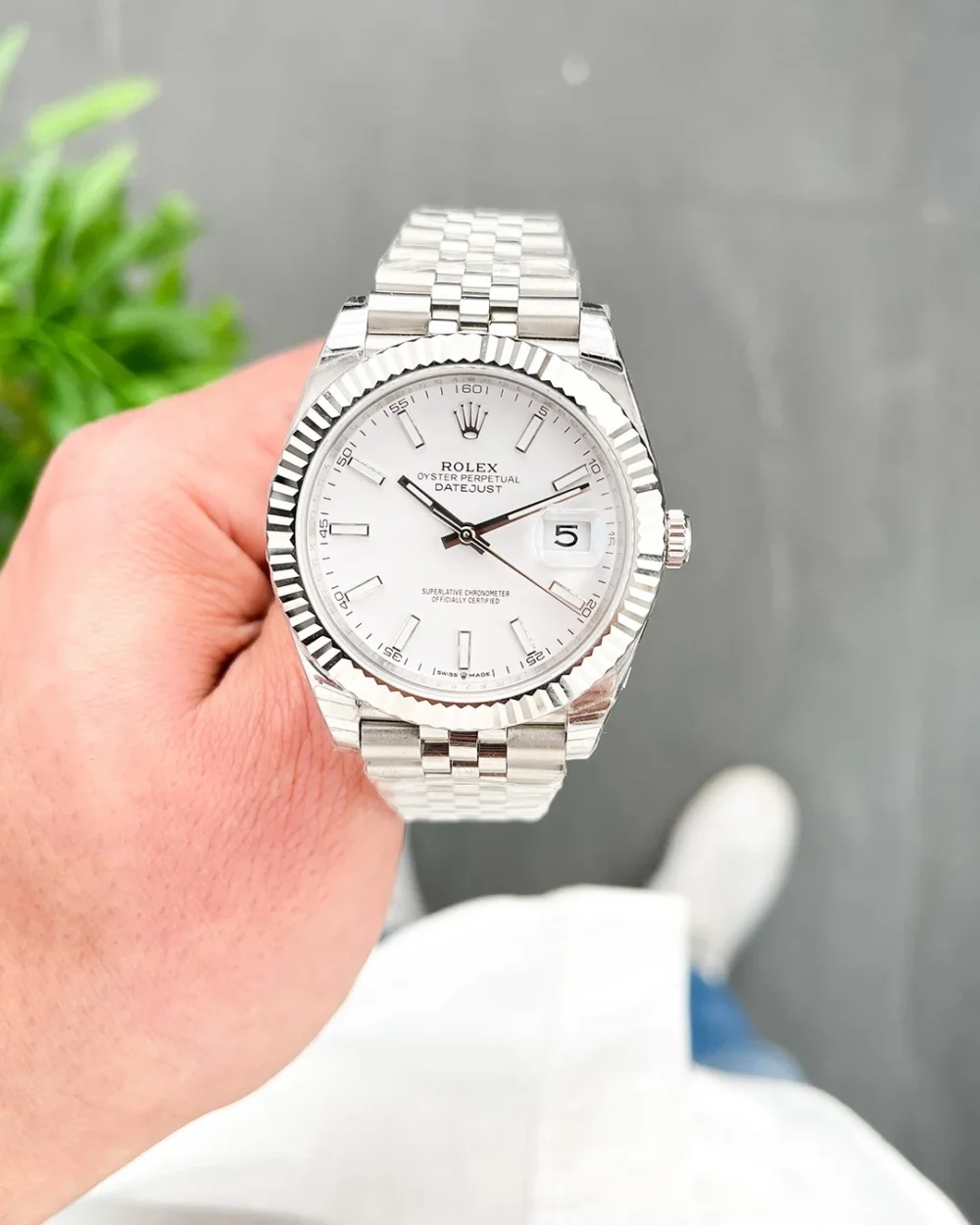 Datejust 41mm White Dial 126334 Jubilee Flutted - Image 3