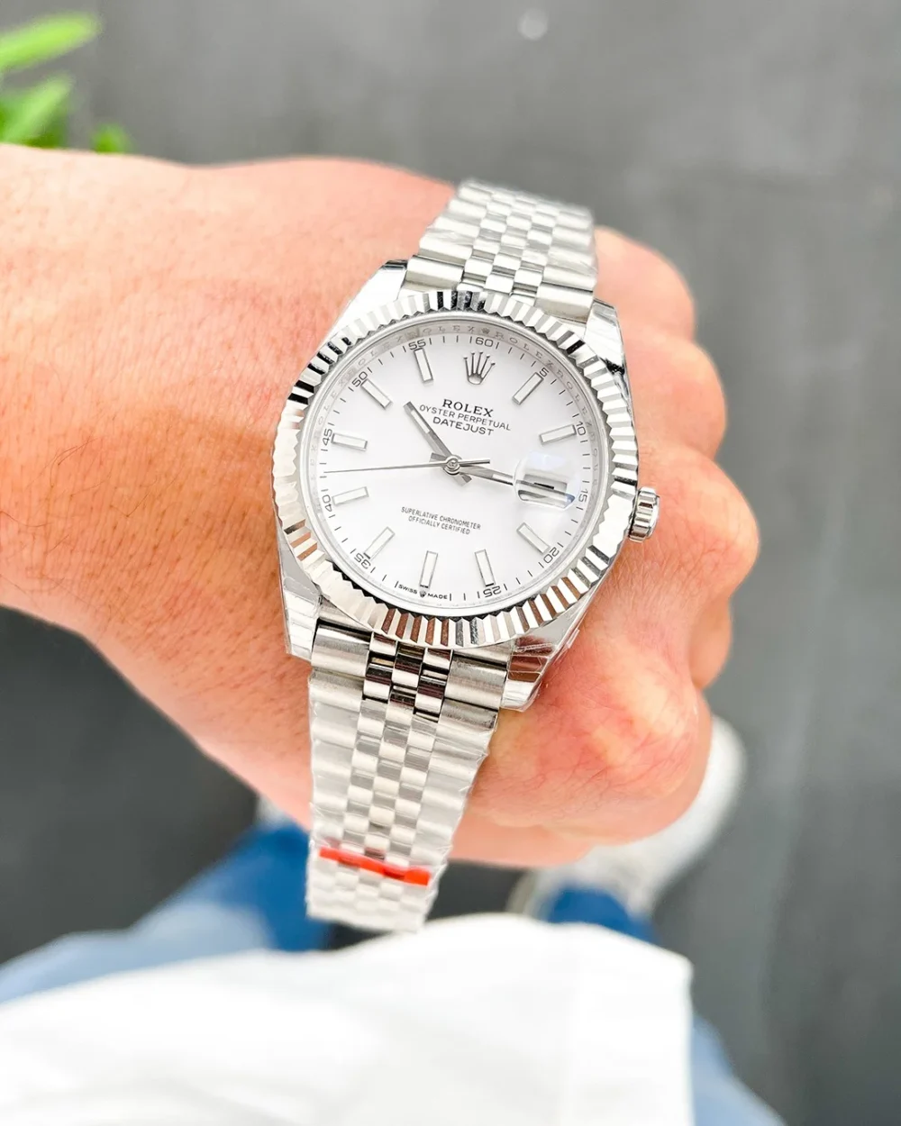 Datejust 41mm White Dial 126334 Jubilee Flutted - Image 4