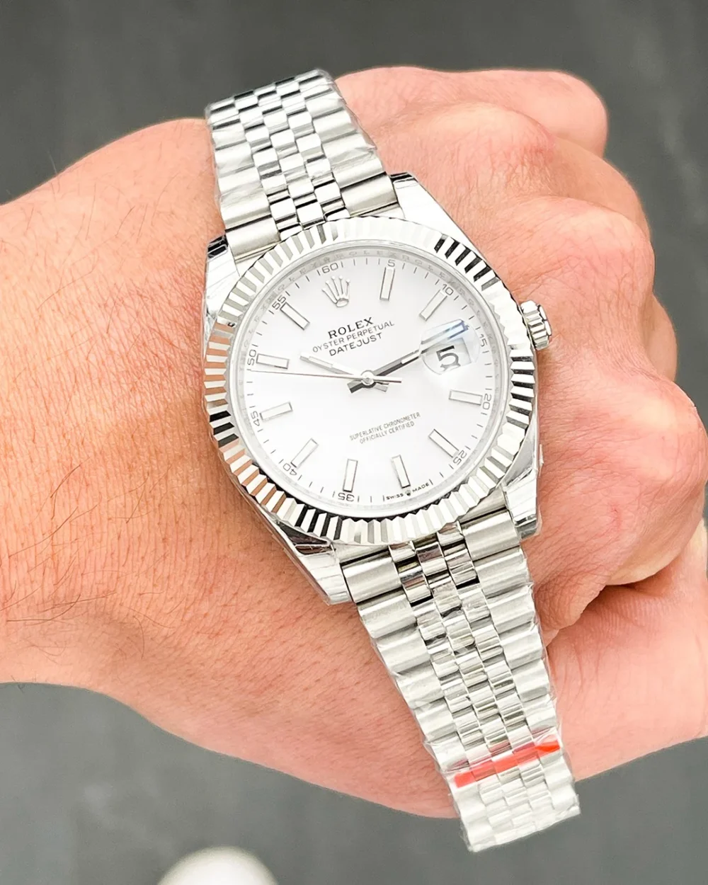 Datejust 41mm White Dial 126334 Jubilee Flutted - Image 6