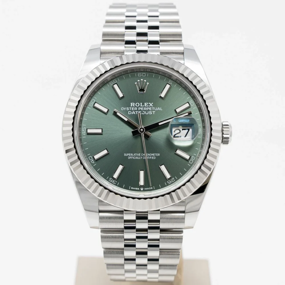 Datejust 41mm Green Dial 126334 Jubilee
