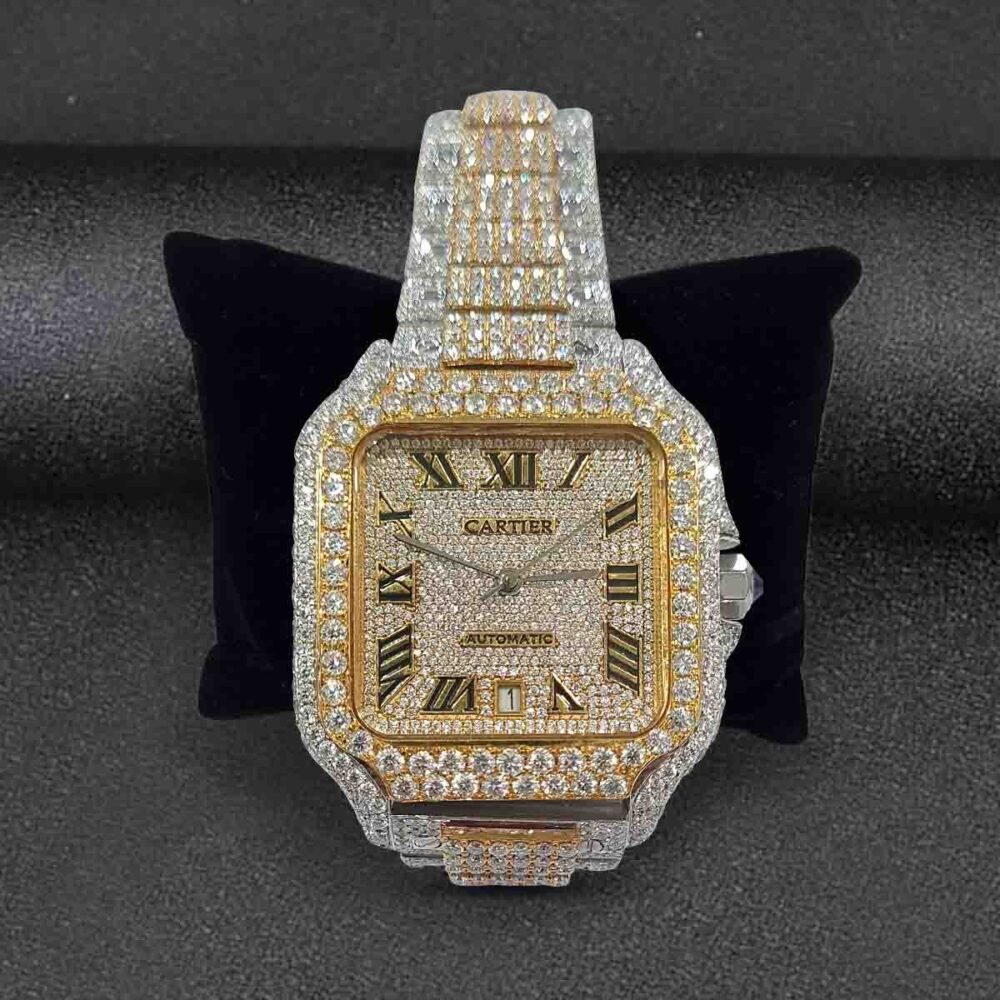 SANTOS COLLET BEND ROMAN VVS MOISSANITE - Image 2